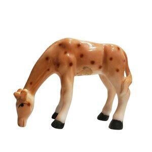 Vintage Bone China Ceramic Giraffe Figurine Taiwan Collectible
